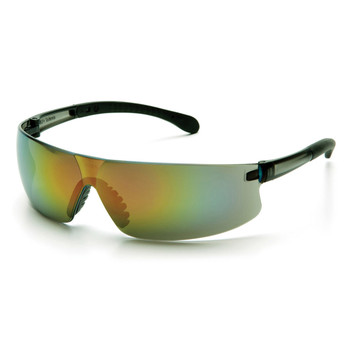 Pyramex Provoq Safety Glasses - Multi-Color Mirror Lens - Gray Frame