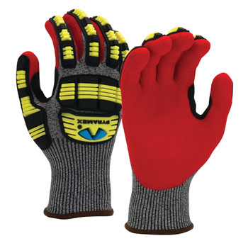 Pyramex GL609C A6 Cut Sandy Nitrile Dipped Level 2 Impact Gloves - Single Pair