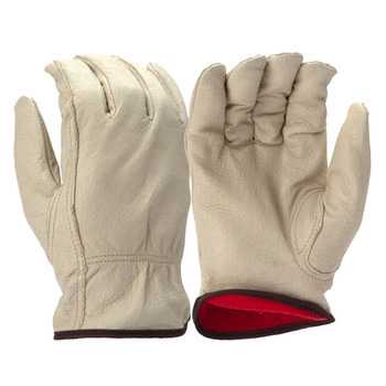 Pyramex GL4003K Insulated Fleece Lined Select Pigskin Leather Driver Gloves - Single Pair