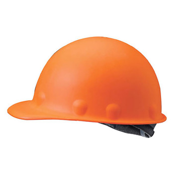Fibre Metal Roughneck P2A Cap Style Hard Hat 8-Point TabLok Suspension - Orange