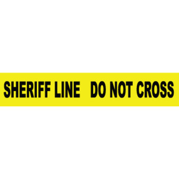 Sheriff Line Do Not Cross, 3" x 1000', Barricade Tape