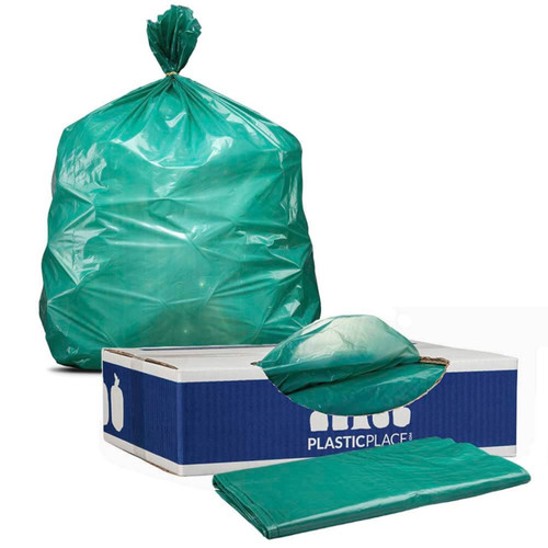 20-30 Gallon Trash Bags - Black, 250 Bags - 1.2 Mil