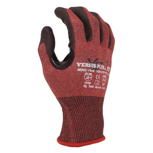 TASK Versus Plus 18G ANSI A4 Cut Resistant Polyurethane Coated Gloves (Touchscreen) - VSP47670TC - Single Pair