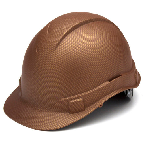 Pyramex Ridgeline Cap Style Hard Hat 4-Point Ratchet Suspension - HP44118 - Copper Graphite