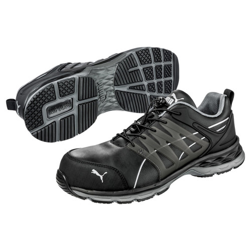 Buitenland trek de wol over de ogen Beoordeling Puma Safety Men's Velocity 2.0 Mid Black SD Composite Toe Shoes - 633805