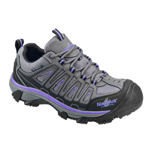 Nautilus Women's Grey/Purple Steel Toe EH Shoe - N2258