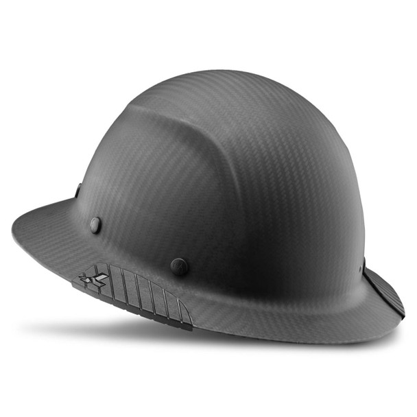 LIFT DAX Matte Black Carbon Fiber Full Brim Hard Hat