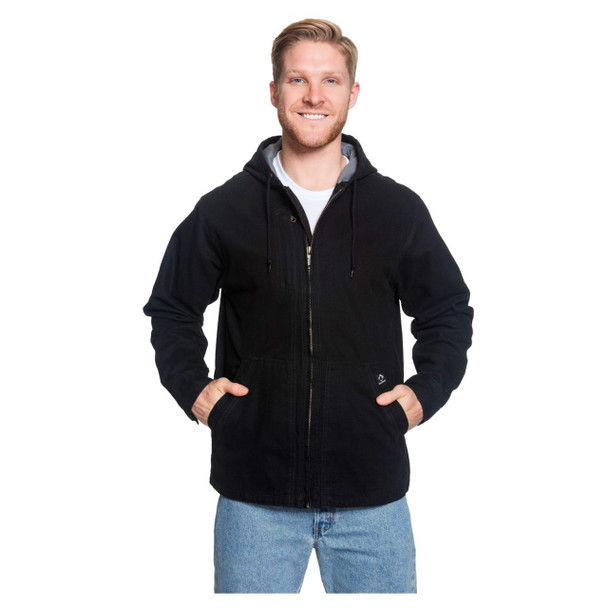 Black DRI DUCK Men's Laredo Thermal-lined Canvas Jacket - 5090