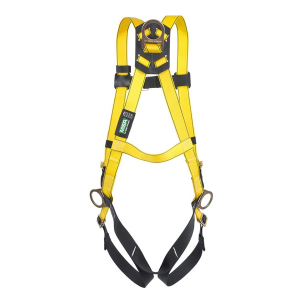 MSA Workman Safety Harness - 3 D Rings with Qwick Fit Buckles - 10072485 (SXL)