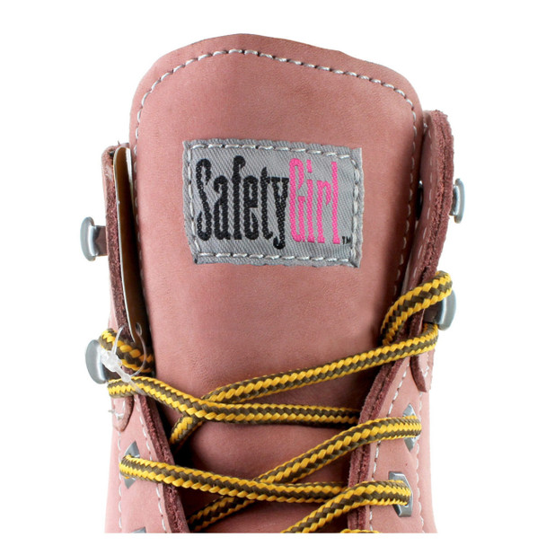 Safety Girl Women's Steel Toe Work Boots - Light Pink