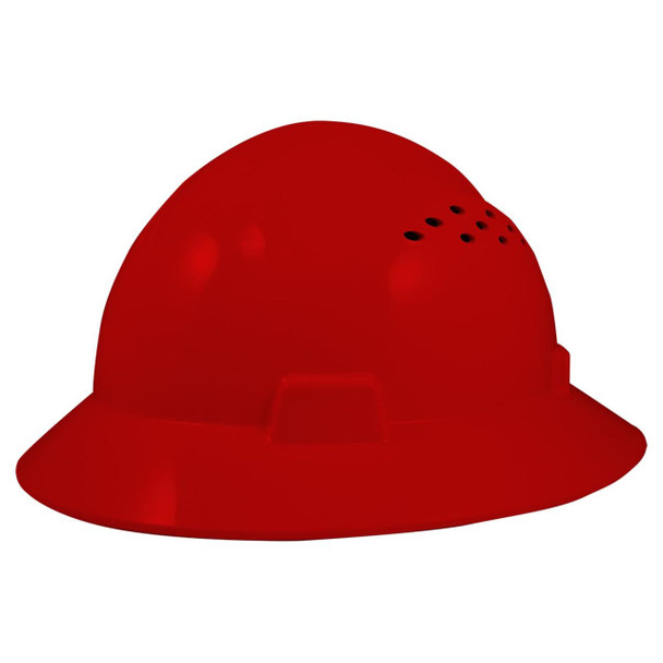 General Electric Vented Full Brim Hard Hat 4-Point Ratchet Suspension - GH328