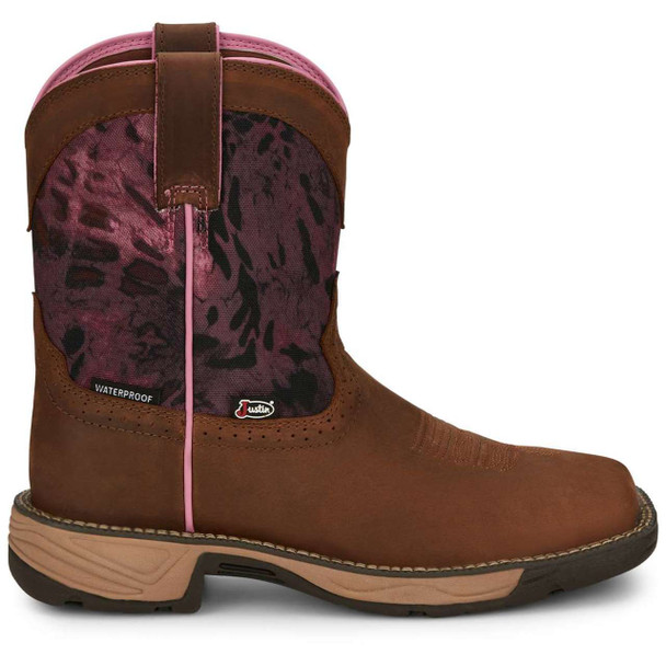 Justin Women's Stampede Rush 8" Waterproof EH Soft Toe Boots