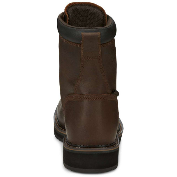 Justin Men's Driller 8" Brown Waterproof EH Composite Toe Boots - SE462