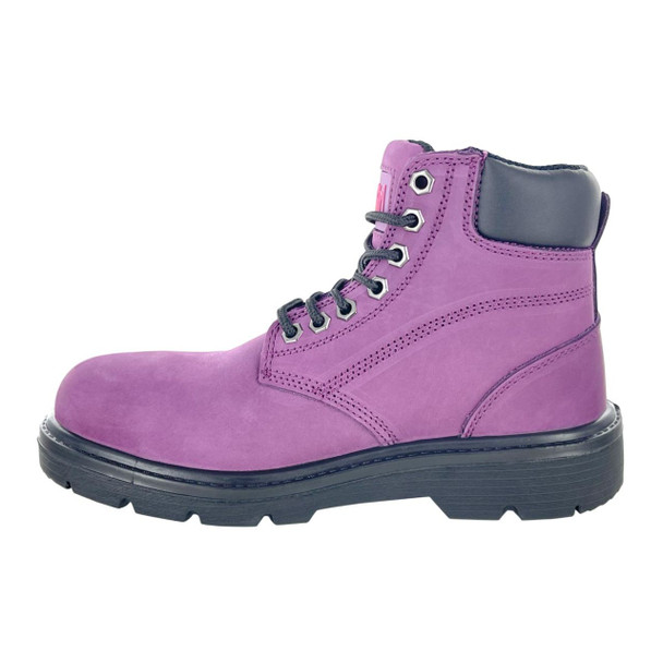 Safety Girl Women's Somerset Purple 6" Waterproof EH PR Steel Toe Boots - 15501-PUR
