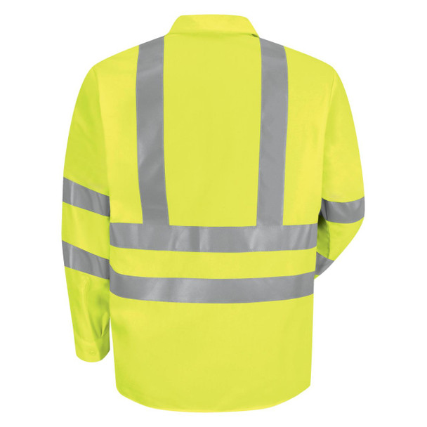 Red Kap Men's Hi-Visibility Long Sleeve Work Shirt - Type R, Class 3 - SS14AB