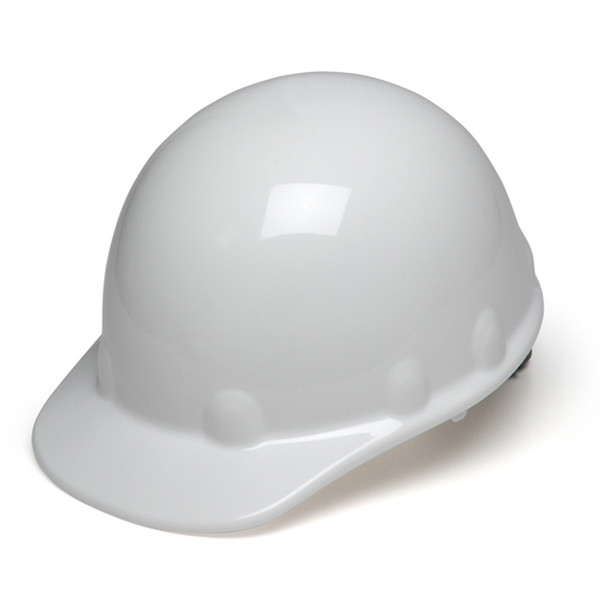 white Pyramex SL Series Sleek 4-Point Ratchet Hard Hat