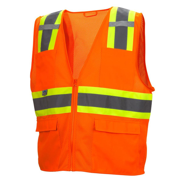 Custom Pyramex RVZ23 Type R Class 2 Two-Tone Mesh Safety Vest