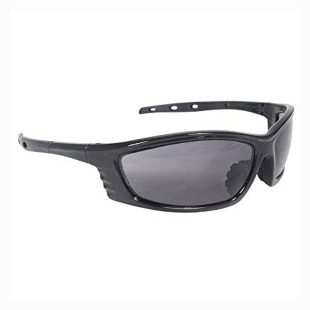 Radians Chaos Safety Glasses - Black Frame - Smoke Lens