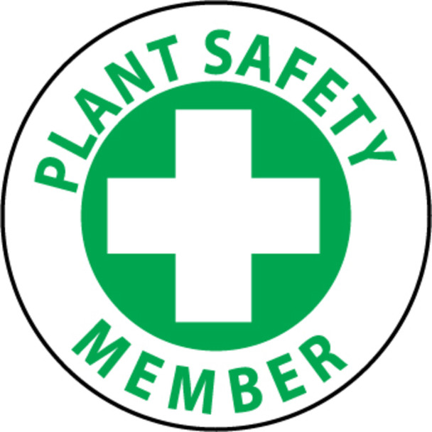 Plant Safety Member 2" Vinyl Hard Hat Emblem - 25 Pack