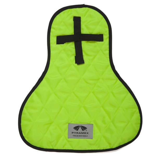 High Vis Lime Green Pyramex High-Vis Cooling Hard Hat Pad Neck Shade - CNS Series