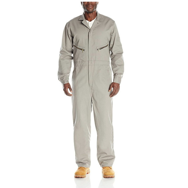 Gray Red Kap Zip Front Cotton Coverall - CC18
