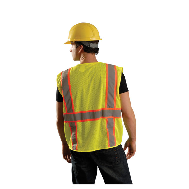 OccuNomix Type R Class 2 High-Vis Two-Tone Surveyor Mesh Safety Vest - LUX-ATRNSM