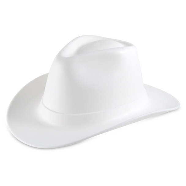 white Vulcan Cowboy Hard Hat - Regular Suspension