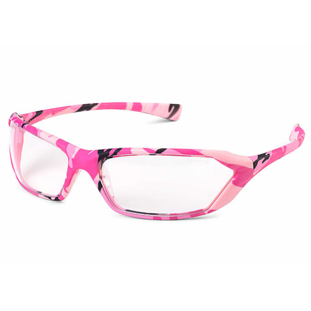 Gateway Metro Safety Glasses - Clear Lens - Pink Camo Frame