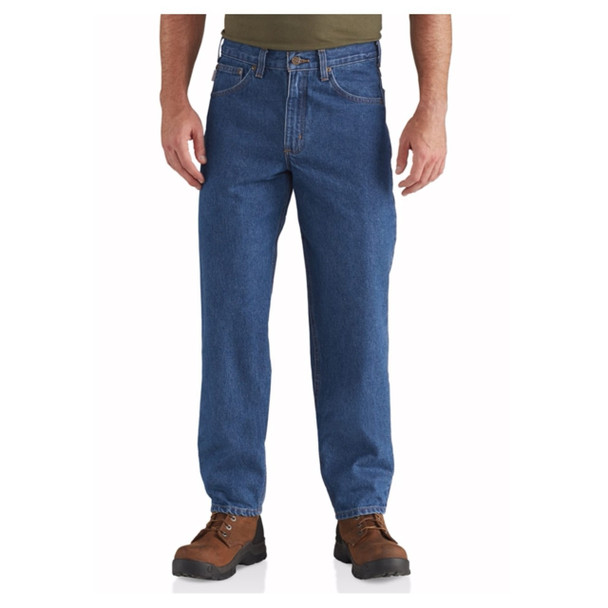 Dark Stone Carhartt Men's Relaxed Fit Tapered Leg Jean - B17