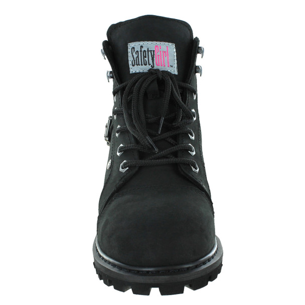 Safety Girl Women's Fusion Steel Toe Work Boots - Black