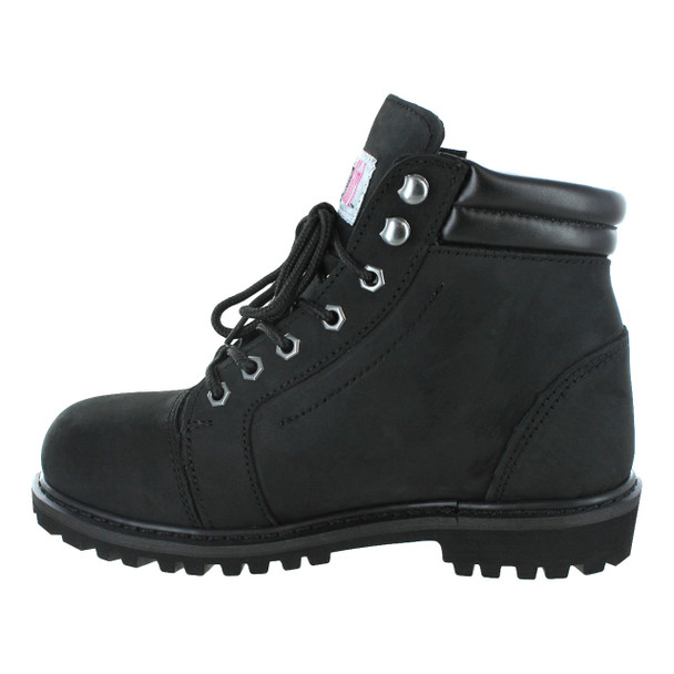 Safety Girl Women's Fusion Steel Toe Work Boots - Black