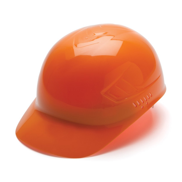Orange Custom Pyramex Ridgeline 4-Point Glide Lock Bump Cap