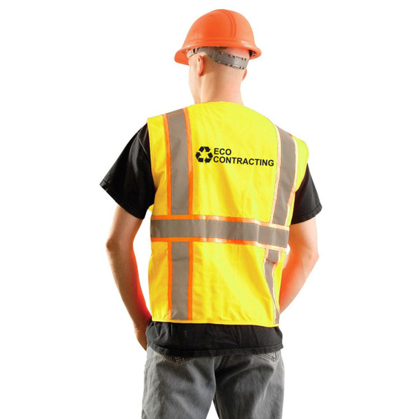 Custom OccuNomix Type R Class 2 High-Vis Two-Tone Surveyor Safety Vest - LUX-ATRANS