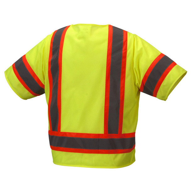 Pyramex Safety RVZ34 Type R Class 3 High-Vis Two-Tone Mesh Back Safety Vest