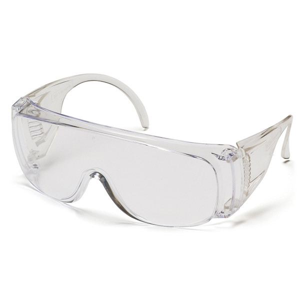 Pyramex Solo OTS Safety Glasses - Clear Lens - Clear Frame