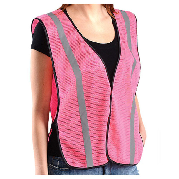 Custom Safety Girl Non-ANSI High-Vis Pink Mesh Safety Vest