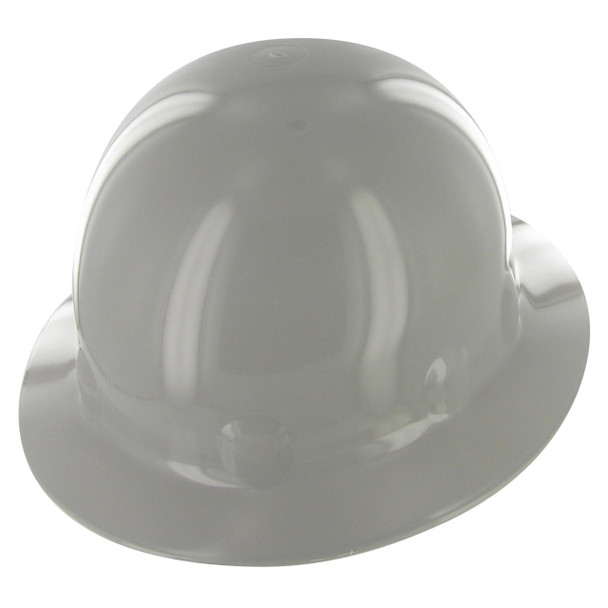 Gray Fibre Metal SuperEight Full Brim Hard Hat with Ratchet Suspension