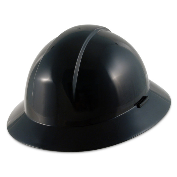 Black Everest Wide Brim 4-Point Pin Lock Suspension Hard Hat