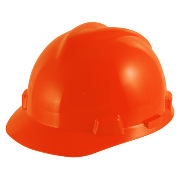 orange MSA V-Gard StazOn Slotted Protective Cap