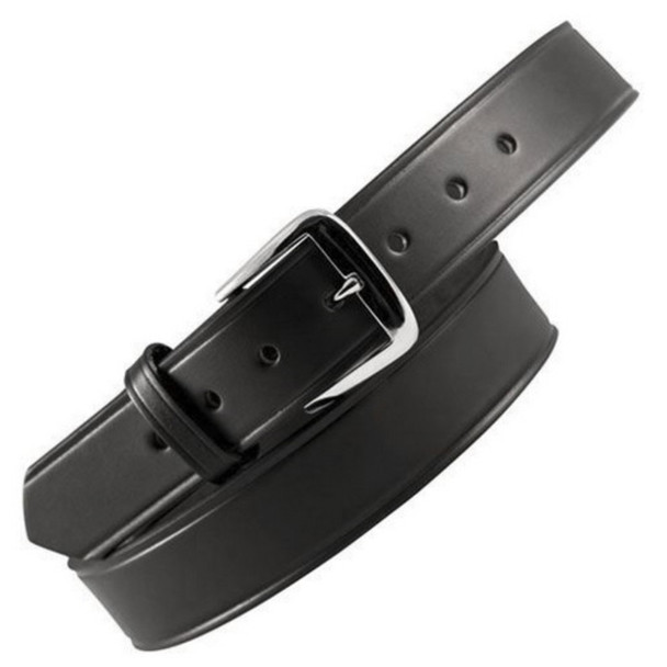 Black Boston Leather 1-1/2" Garrison Leather Belt