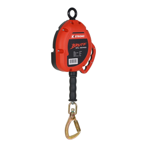 K-Strong BRUTE 30ft. Cable SRL with load indicating swivel locking carabiner