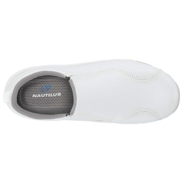 Nautilus Women's White SD-10 Composite Toe Slip-On Shoes - N1652