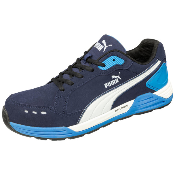 Puma Safety Men's Urban Effect Airtwist Low Navy & White EH Composite Toe Shoes - 644625