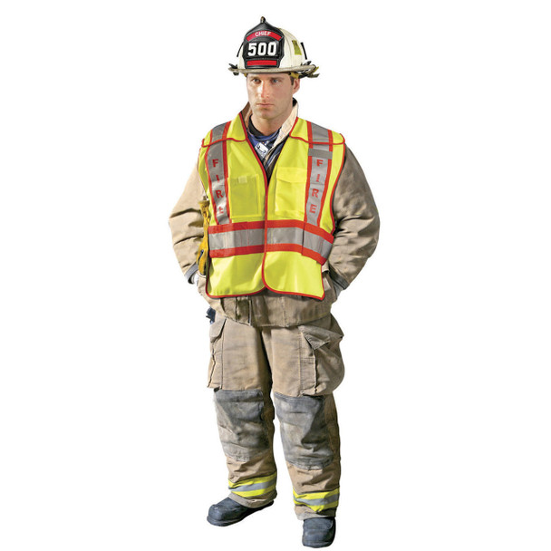 OccuNomix Type P Class 2 High-Vis Public Safety Fire Vest - LUX-PSF