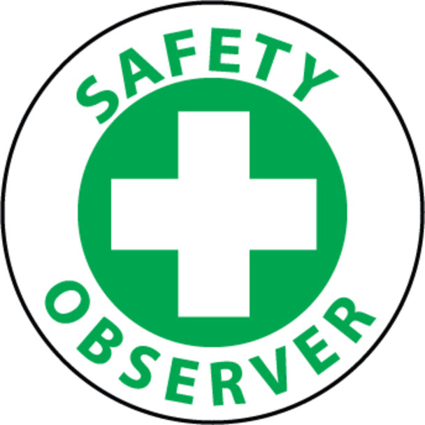 Safety Observer 2" Vinyl Hard Hat Emblem - Single Sticker