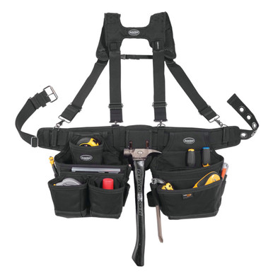 Bucket Boss Black Ballistic Suspension Adjustable Rig Tool Belt