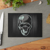 Skull Monochromatic Graphic Glass Cutting Board - 2 sizes available