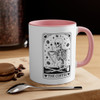 The Coffee Tarot Card White with Color Accent Coffee Mug, 11oz