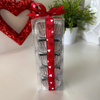 Valentine Box of  5 Individually Packaged Oreos in a Clear Sleeve Box with Heart Ribbon Decoration