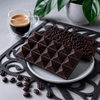 espresso chocolate bar with chopped espresso beans